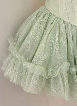 Mint Coquette Short Corset Dress