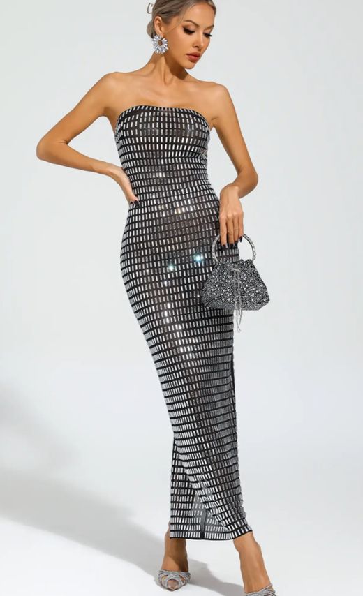 Vestido modelo Viva negro