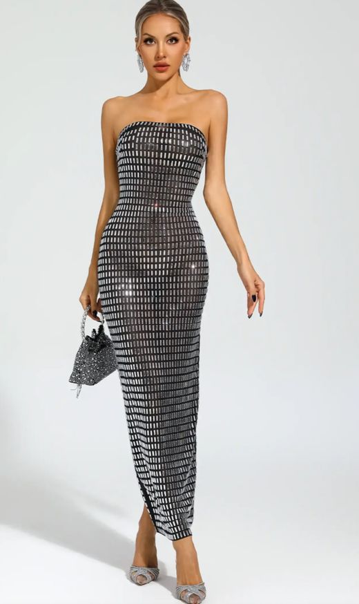 Vestido modelo Viva negro