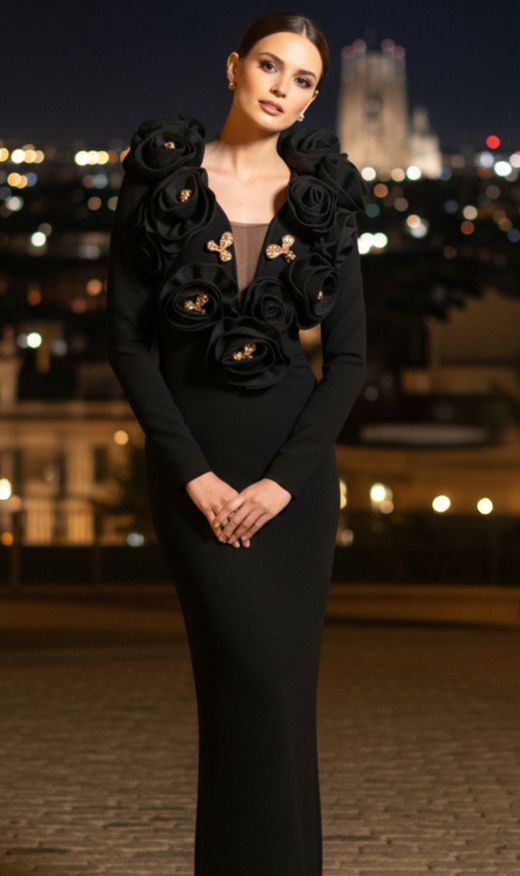 Vestido modelo Zulima negro