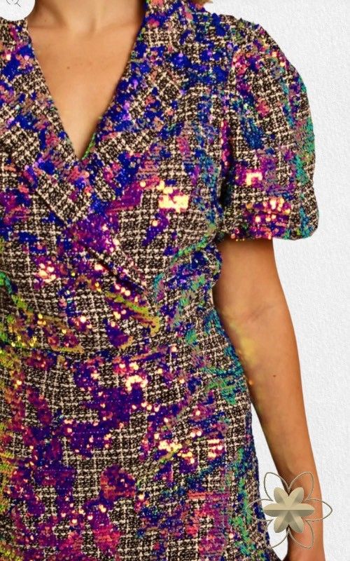 Claudia model sequin dress