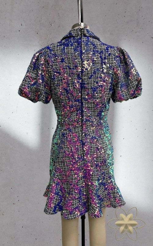 Claudia model sequin dress