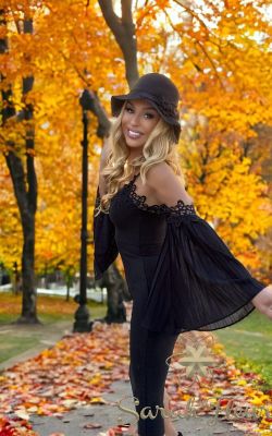 Vestido negro bandage mangas acampanadas Natasha